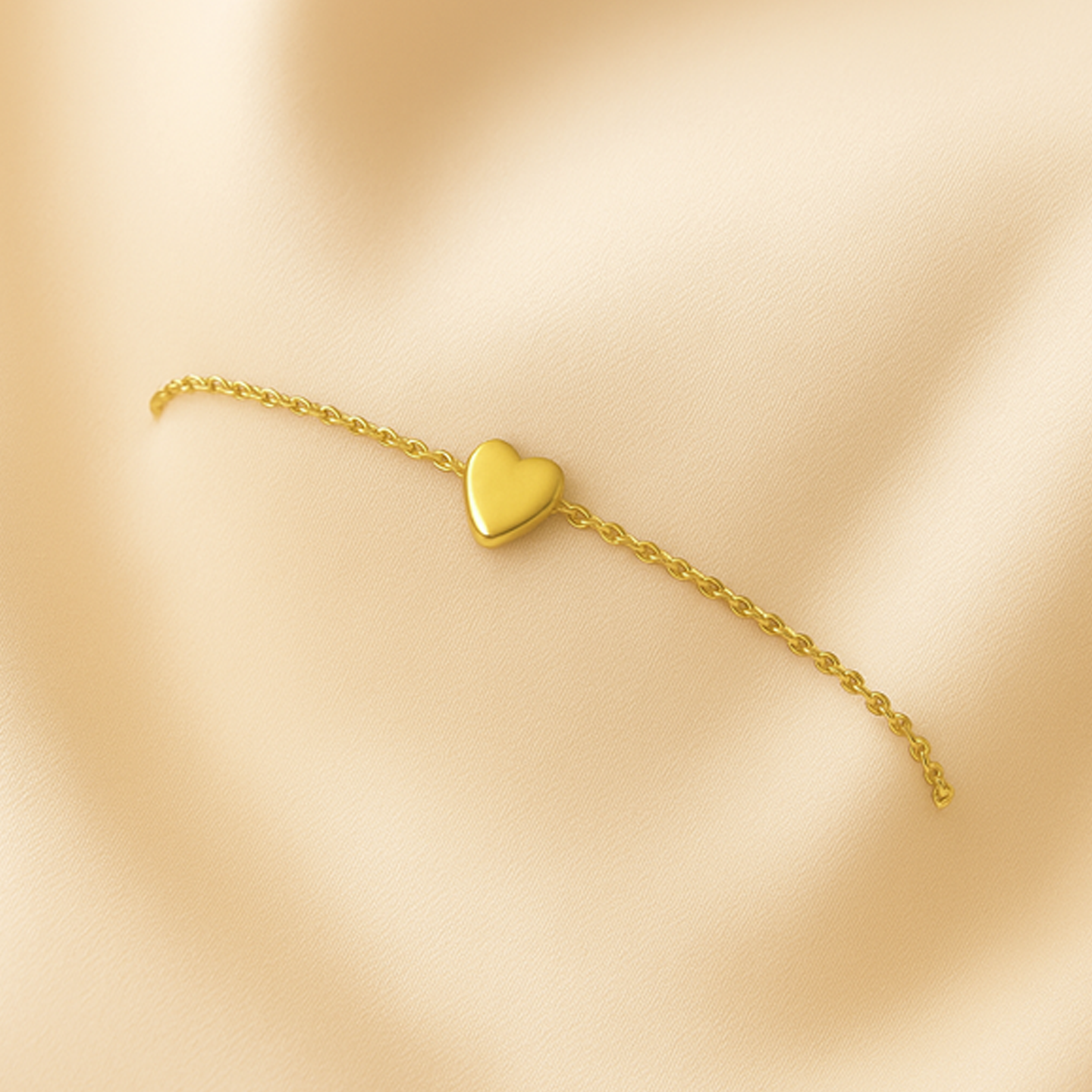zovora jewels Brasslet heart Chain Gold-plated Bracelet